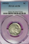1914 S PCGS AU50 BUFFALO NICKEL #B52289