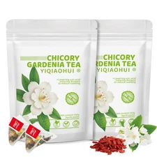 Organic Cichory Gardenia Tea – Ten Ingredient with Dandelion Burdock Root Goj...