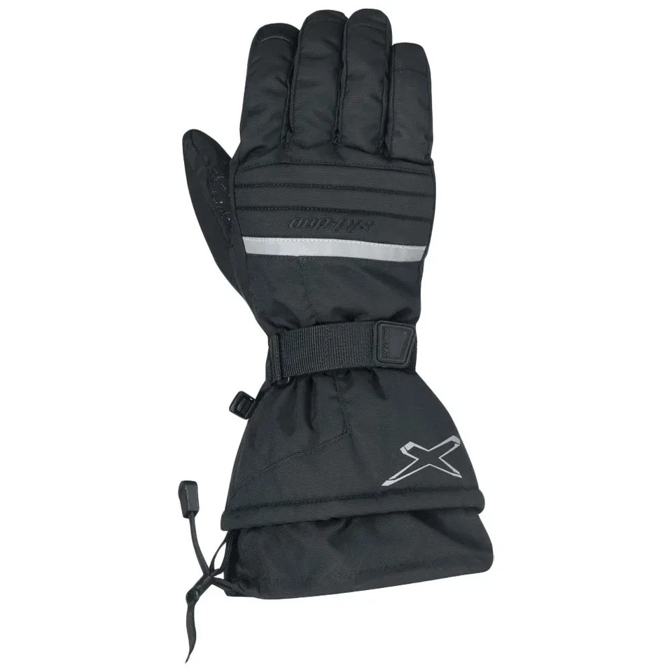 Guantes de esquí Ski-Doo para hombre pequeños X-Team de nailon para moto de nieve a prueba de agua/viento cálidos negros Foto 4 de 4