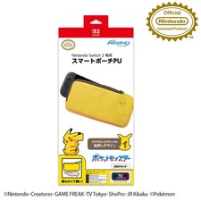 Nintendo Switch 2 Pikachu PU Estuche Licencia Amarillo Marrón Diseño Trasero