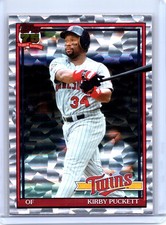 2026 Topps #T91-94 Kirby Puckett Topps Baseball 35th Anniversary Crackle Foil