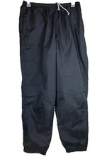 VTG 90s Nike Windbreaker Pants Mens XL 33  Inseam Lightweight Black Drawstring