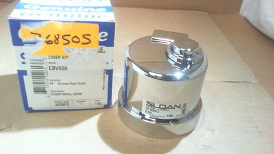 Sloan EBV60A Chrome Metal Cover For Optima Plus Valves-New In Box