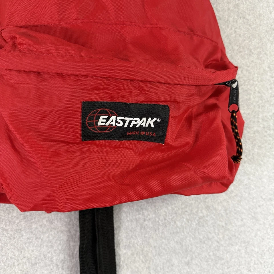 Mochila Eastpak EE. UU. De Colección Roja Nylon Hecha en EE. UU. Años 90 ¡Clásica-ligera! Foto 2 de 4