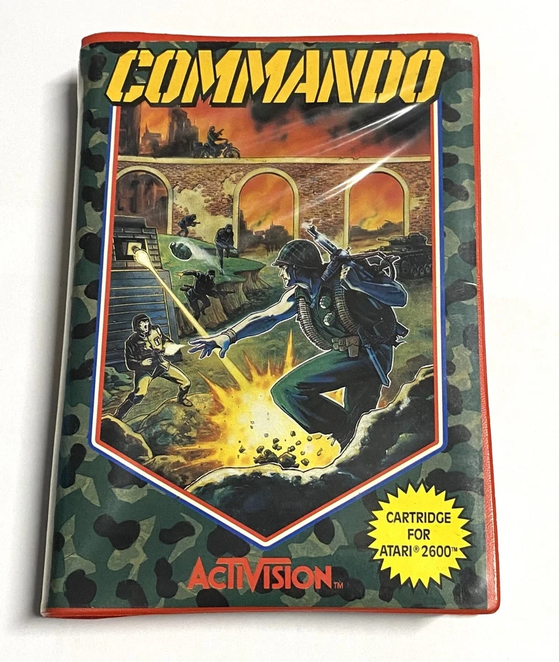 Atari 2600 Commando Cartridge & Clamshell Box PAL Working Game Activision - Image 3 of 4
