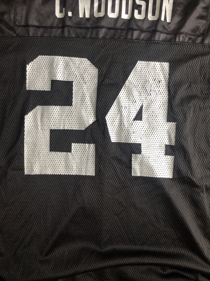 锐步奥克兰突袭者队查尔斯伍德森球衣错误未完成罕见完整 — 第 4/4 张图片