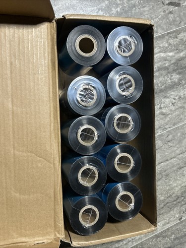 10 Rollen 4,33 Zoll x 984 Fuß Premium Harz verbessertes Wachsband 1 Zoll Kern Thermotransfer - Bild 2 von 6