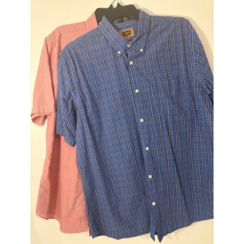 The Foundry Supply Co 2 Stück Herren XLT Button-Down Hemden Kurzarm