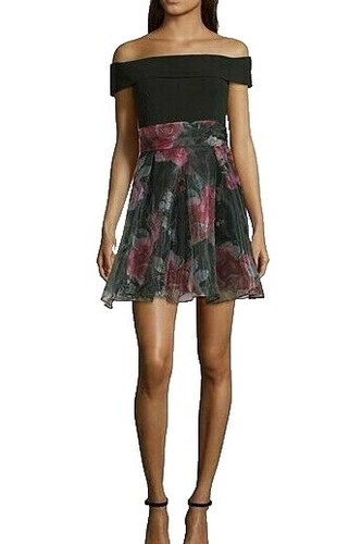 green emerald velvet dress Tween Star Full Sequin Dress w/ Contrast Band Black/White Sequin / SM (7/8) main image 0