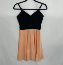 Material Girl Two Tone Strap V Neck Dress Size S