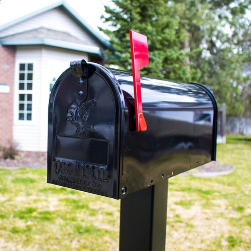 Gibraltar E1100B00 Mailboxes Elite Medium Capacity Galvanized Steel Black - Picture 3 of 5