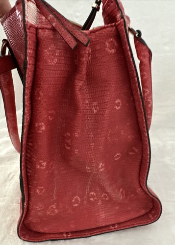 Guess Purse Handbag Pink Red Tote - Picture 12 of 16