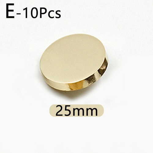 10Pcs Metal Flat Buttons Round Shank Button DIY Clothes Craft Sewing Accessories - Picture 16 of 30