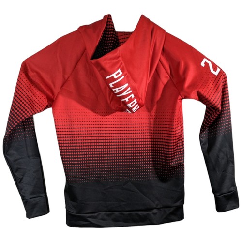 Maryland Terps Felpa con Cappuccio Donna Piccola Rosso Nero Pois "Nome Giocatore" 22 - Foto 2 di 13