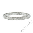 Antique Platinum 2.2mm Milgrain & Textured Work Eternity Stackable Band Ring