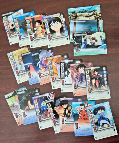 InuYasha TCG Kijin Vintage Lot Of 21 Cards 2000-2005 Foils Included