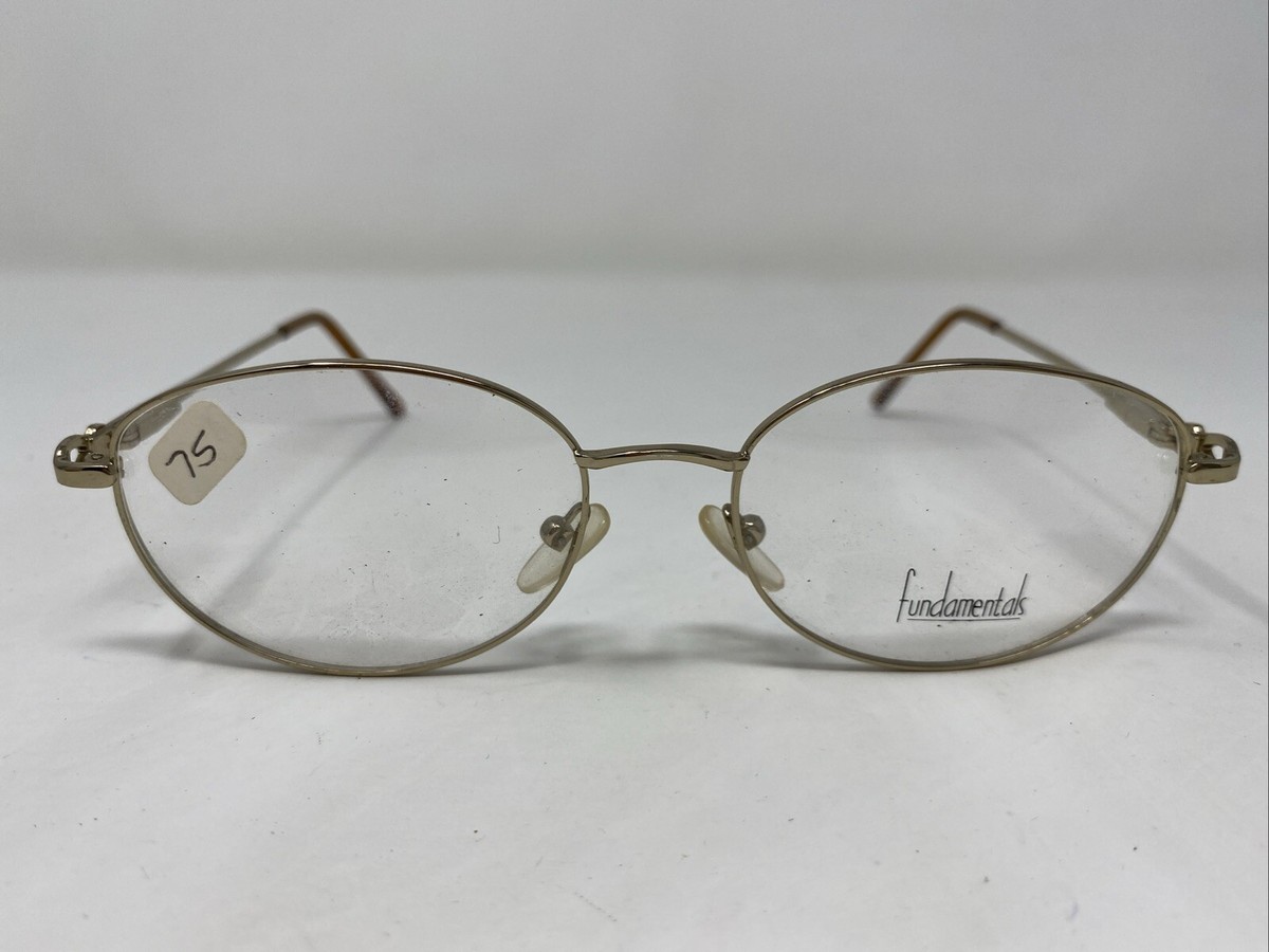 Fundamentals F106 Eyeglasses Gold 54mm Fundamentals F106 YG 54-17-135 Yellow Gold Metal Full Rim  main image 4