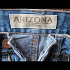 Arizona Loose 10 Slim 100% Cotton Blue Jean Pants Preowned Adjust Waist Button — photo 2