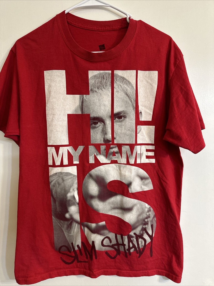 Hi My Name Is Eminem Shirt Slim Shady Vintage | eBay