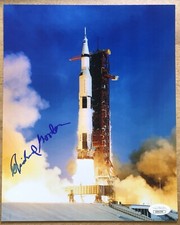 JSA RICHARD GORDON SIGNED PHOTOGRAPH APOLLO 12 ASTRONAUT AUTOGRAPH NASA