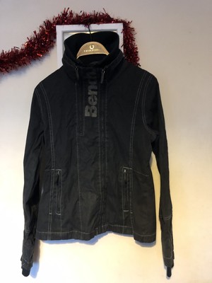 Ladies Medium Bench Jacket Coat Designer Retro Vintage Double Zip