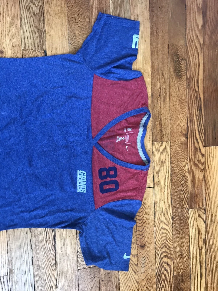 Camiseta Nike NFL NY Giants para mujer talla M azul cuello en V manga corta azul fútbol Foto 2 de 4