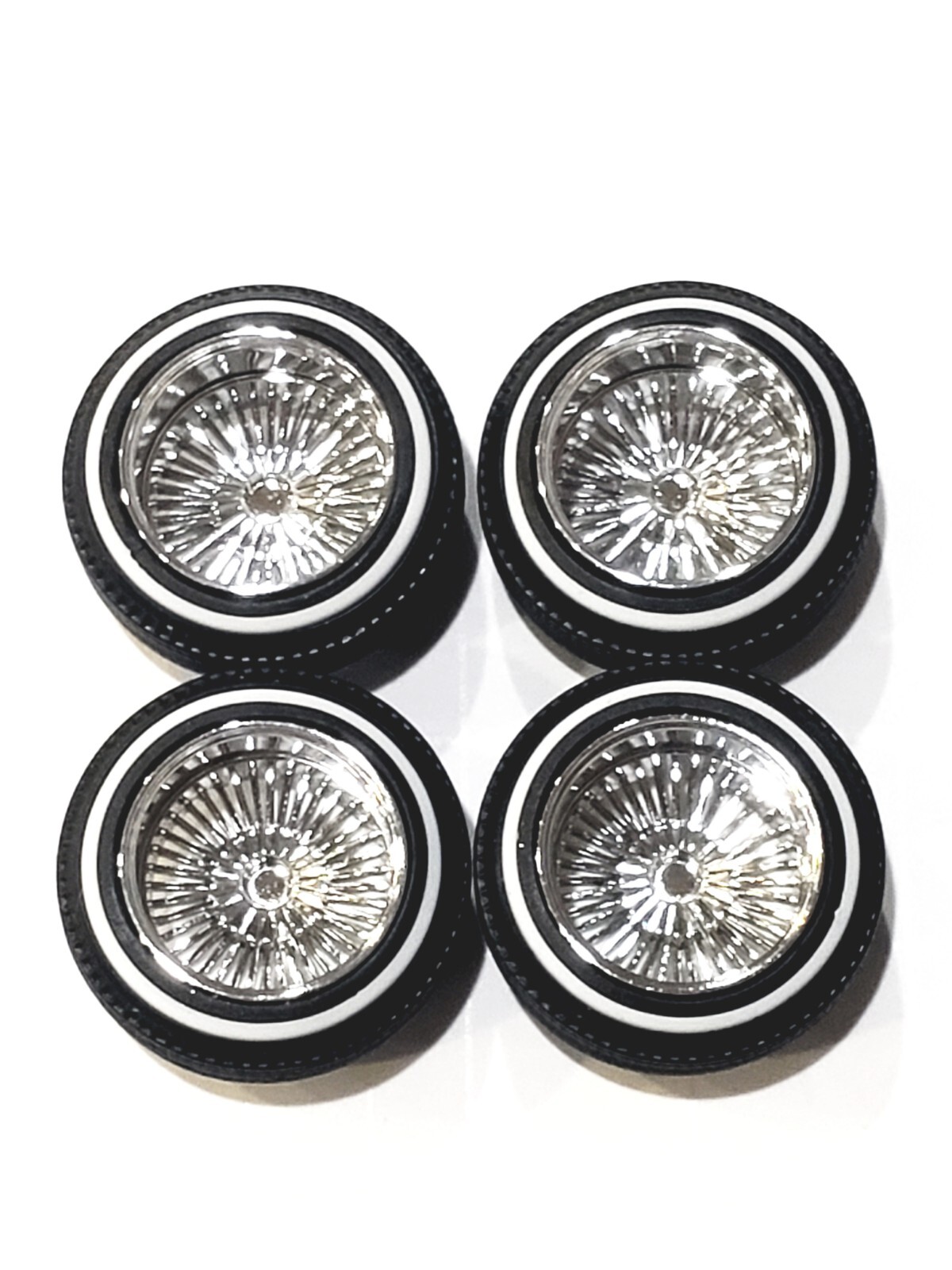 1/24 -1/25 scale lowrider Dayton chrome deep wire rims & tires | eBay