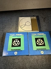 2 TDK AR-10M, 10.5 inch. Empty Reel to Reel with empty Teac Box