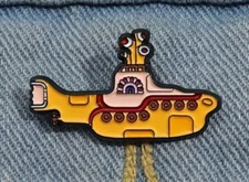 YELLOW SUBMARINE enamel pin - pop music - FREE SHIPPING !!!!
