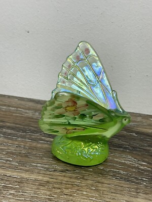 Vintage Fenton Butterfly Hand Painted Glass Butterfly | eBay