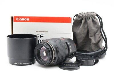 Near Mint] Canon EF 100mm f/2.8 Macro USM Lens in Box from Japan