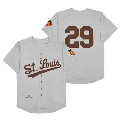 1953 Paige #29 Browns Baseball Jersey St. Louis Gray Youth/Men Custom Name S-6XL