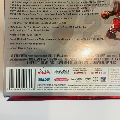 Ultimate Jordan Collector's Edition 6 DVDs Box Set Complete (Michael Jordan) - Picture 4 of 9