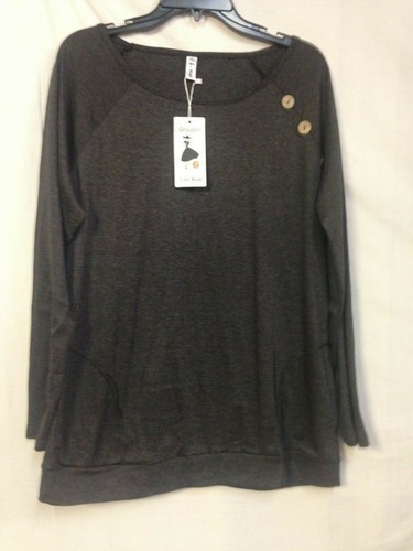 Leo Rosi Women' s Eva Top Grey X-Large 16-18 NWT - Picture 3 of 4