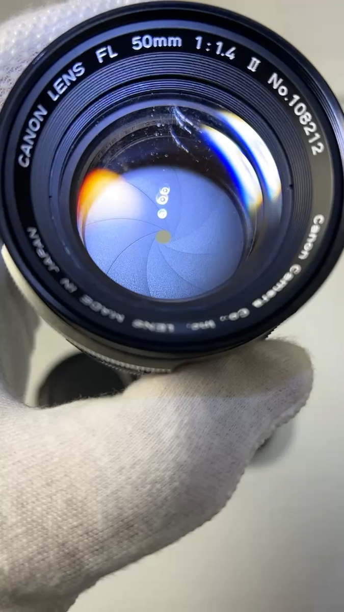 【美品】Canon FL 50mm f1.4 MF Standard Lens Near MINT] Canon FL 50mm f1.4 MF Standard Lens For FL Mount