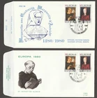 Belgium Stamps: First Day Cover (FDC) OCB/COB# 1972-73 from 1980