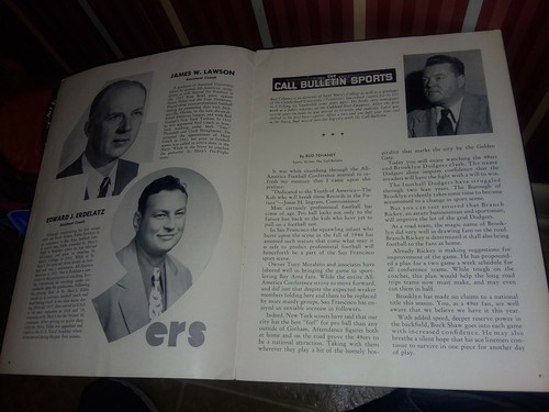1948 SAN FRANCISCO SF 49ERS FOOTBALL PROGRAM v. BROOKLYN DODGERS AAFC KEZAR - Picture 4 of 12