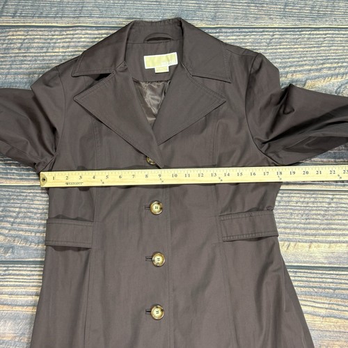 Cappotto trench donna Michael Kors quattro bottoni davanti con cintura marrone taglia media - Foto 7 di 12