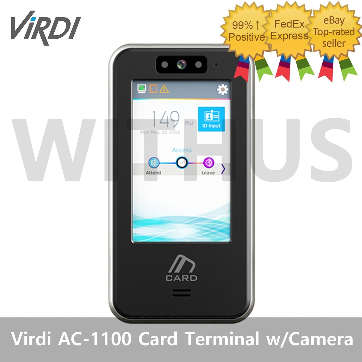 Virdi AC-1100 Card Terminal with Camera Bluetooth Mobile Key