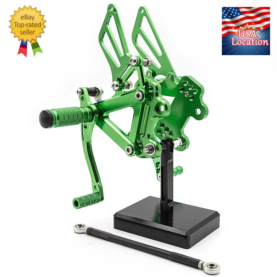 Juego de pedales traseros para Kawasaki Ninja ZX9R ZX900F 1999 2000 2001 2002 2003 Foto 2 de 4