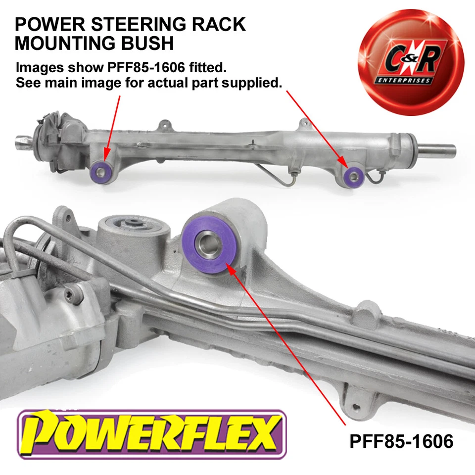 Powerflex Power Steering Rack Mount Bushes for Audi Q7 4L (2005-2015) PFF85-1606 - Image 3 of 4