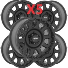 17 PRO COMP BANDIDO BLACK WHEELS RIMS FITS JEEP WRANGLER GLADIATOR JK SET OF 5