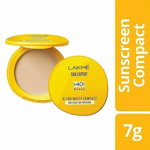 7g Lakme Sun Expert Ultra Matte SPF 40 PA+++ Compact Gives Even-Tone Complexion - 第 1/3 張圖片