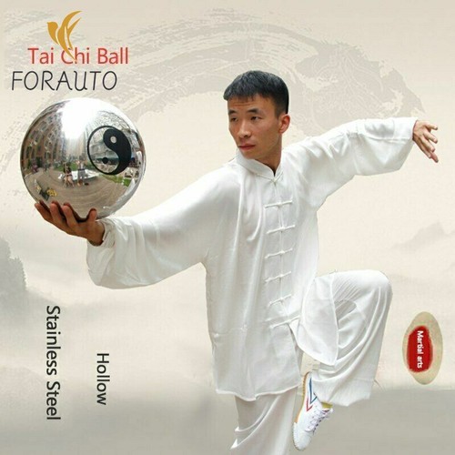 11" Stahlkugel Shaolin Kung Fu Trainingsball Wudang Taichi Kugel hohl Edelstahl - Bild 1 von 7