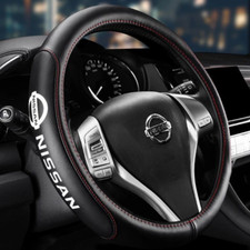 Coprivolante 15" in pelle PU + fibra di carbonio per Nissan Qashqai Quest Rogue