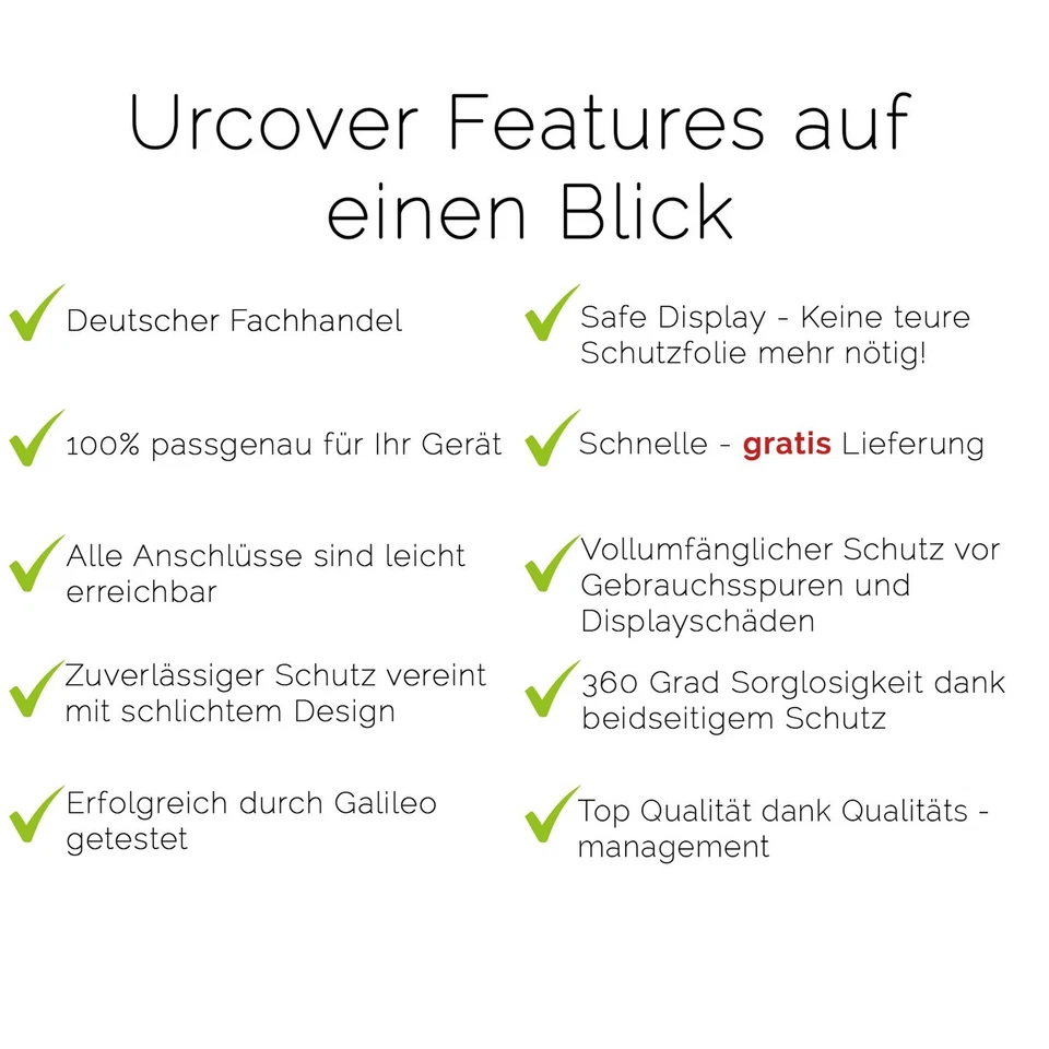 Urcover® Touch Case 2017 Protection intégrale anti-chocs Couverture rigide - Photo 2/4