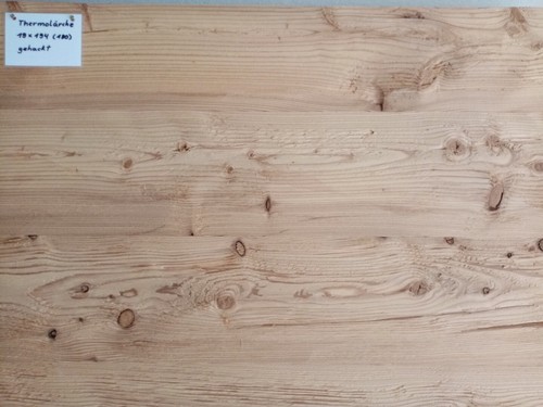 Gehackte Europa Lärche, Nut + Feder thermobehandelt 18,5 x 194 mm B-C Sortierung - Bild 6 von 8