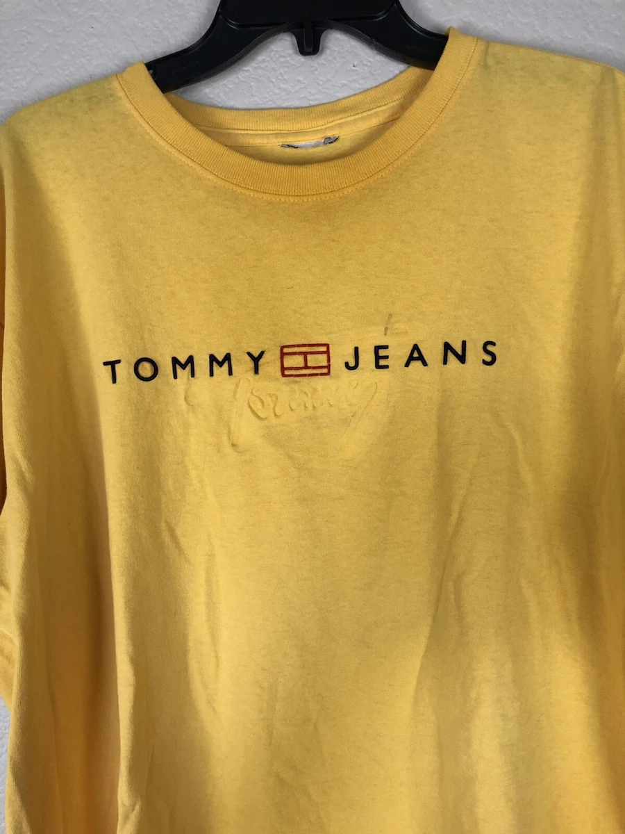 Tommy Jeans Shirt Yellow eBay