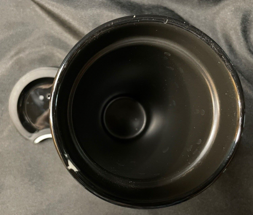 Starbucks Ceramic Tumbler 2015 Matte Black Double Wall w Lid 12oz - Picture 6 of 8