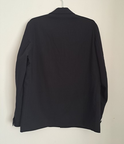 MASSIMO DUTTI MEN'S 100% WOOL OVERSHIRT JACKET IN DARK NAVY .SIZE S - Picture 21 of 24